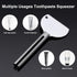 HIQU and HIST 3 Pcs Toothpaste Tube Squeezers,Stainless Steel Toothpaste Squeezer,Metal Manual Dispenser Roller Tube