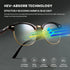 Cyxus Blue Light Glasses for Men Women, Browline Frame Computer Glasses, UV Protection, Reduce Eye Strain (8356T01 Gold