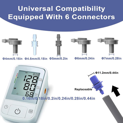 Winloger 22-42CM 6 (8.7-16.5) Medium Blood Pressure Cuff, Blood Pressure Monitors Cuff Adjustable Compatible with Other