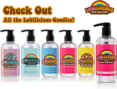 Pack Lubilicious Cooling Lube & Warming Gel Combo - Lubricant for Couples - Personal Gel for Men & Women - Personal