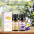 Sedbuwza Lavender Chamomile Essential Oil Set, Lavender and Chamomile Scent Oils for Diffuser, Aromatherapy, Candle