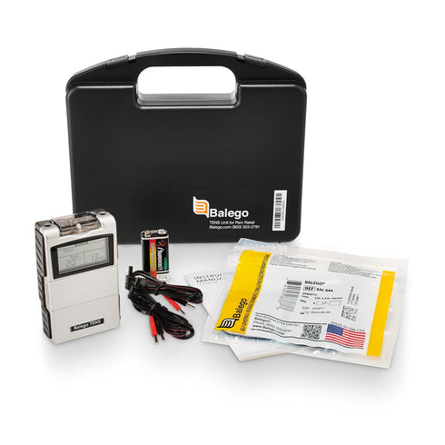 Balego TENS Machine Digital 100mA Edition with Kit, 5 Therapy Modes for Pain Relief