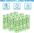 12PCS 1.2V 700mAh Ni Cd AAA Battery for Wireless Microphones, Electric Toys, Household Appliances, Solar Lamp