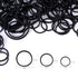 HOYOLS Assorted Size Small Rubber Bands, Black Elastics Hair Ties for Kids (600pcs)