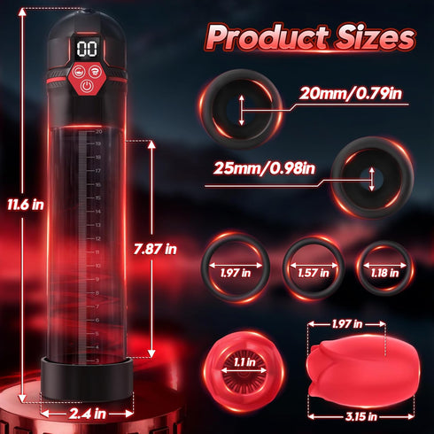 NPZO 5 7 Sex Toys Electric Penis Pump - Male Sex Toys - Pumps & Enlargers Male Masturbator with Suction Intensities