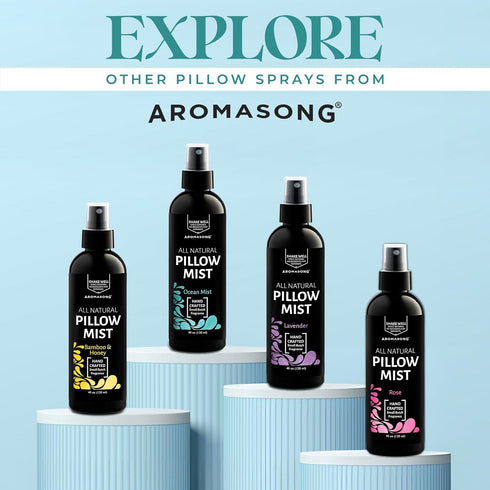 Aromasong Lavender Pillow Spray - All Natural Calming Sleep Mist for Deep Sleep, Aromatherapy with Essential Oils