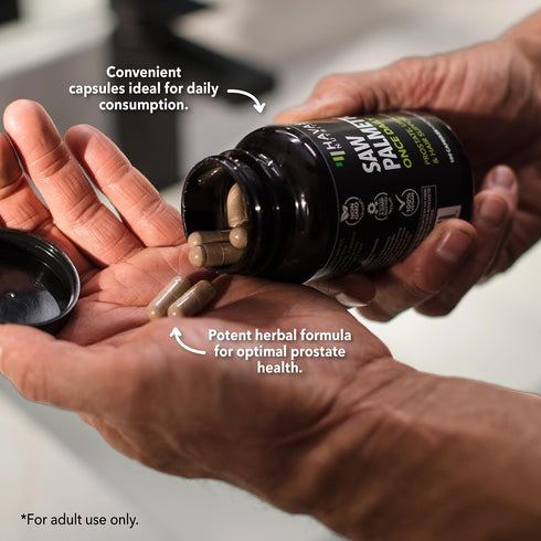Saw Palmetto For Men Prostate Supplement - Potent Support for Men's Health, Over 6 Month Supply