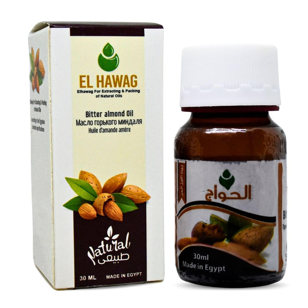Pure Bitter Almond Oil Cold Pressed Natural Vegan for Face and Skin Care, 1.05 oz