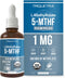 Organic Methyl Folate 1000 mcg + Methyl B12 Cofactor (300 Servings) – Liquid Sublingual Form, Organic Berry Flavor