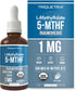Organic Methyl Folate 1000 mcg + Methyl B12 Cofactor (300 Servings) – Liquid Sublingual Form, Organic Berry Flavor