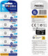 PKCELL 10Pcs CR927 3V CR927 Lithium Battery Battery