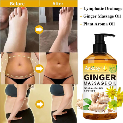 3 Pack Massage Oil for Therapy, Sore Muscle Oil, Arnica Oil, Lavender Oil, Ginger Oil, Relaxing Massage Gifts Kit