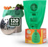 RAYTID 2.6 Gallon Compostable Trash Bags, 120 Count Small Kitchen Food Scrap Waste Bags for Kitchen Countertop Bin