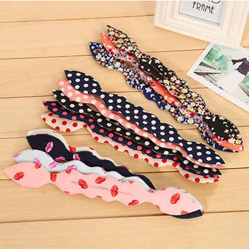 Ruihfas 6Pcs Magic Rabbit Ear Sponge Foam Donut Holder - Twist Hair Styling Curl Bun Maker Tool