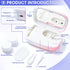 Portable Contact Lens Cleaner, ALLGLAM Automatic Ultrasonic Contact Lens Cleaner Machine with USB Charger, LED Timer