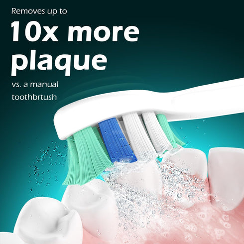 Seerein C2 C1 G2 W2 A3 G3 W3 4100 6100, 10 Pack Compatible with Philips sonicare Replacement Heads, Fit Philips