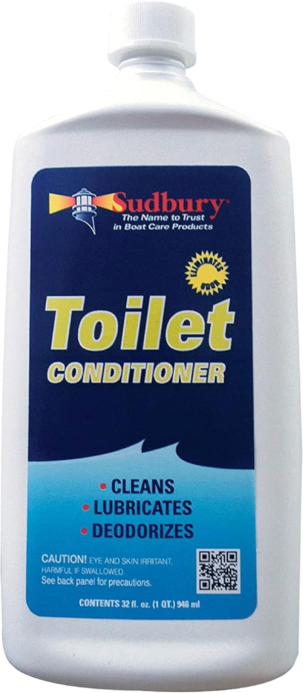 Sudbury Toilet Cleaner, Odor Eliminator for Marine Toilets, Essential Boat Cleaning Supplies, 32 oz.