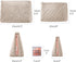 Makeup Bag Travel Essentials - Cute Skincare Pouch Cosmetic Bags for Women - Portable Clear Case Toiletry Bag (Camel,