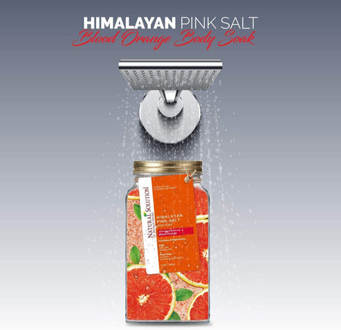 Natural Solution Bath Salt, 84 Minerals, Blood Orange Therapy Formulas, Best for Joint & Muscle Relief, 3lbs