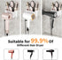 Hair Dryer Holder Wall Mounted, Hair Tools Organizer, Bathroom Space-Saving Blow Dryer Organizer Curling Irons Storage