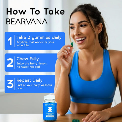 Gummies Gummy 60 Gummies BEARVANA Peach Support Womens Multivitamin | Herbal & Vitamin Supplement for Daily Wellness |