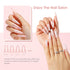 ROSALIND Soft Pink Poly Nail Gel, 2 oz Poly Extension Gel for Nail Art Decoration, Easy to DIY, Pink Nail Enhancement