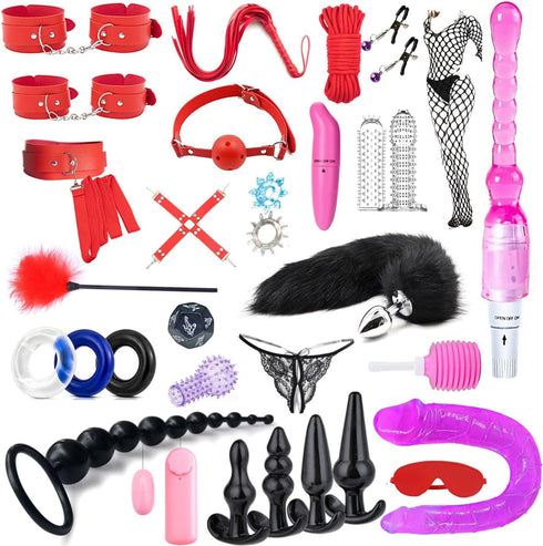 Wrulifrey Sex Whip BDSM Adult Couples Games Anal Plug Dildo Bondage for Sex