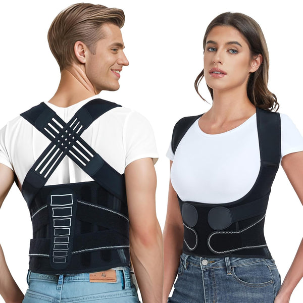 Back Brace Posture Corrector for Women and Men with Spine Alignment System for Lower Back Pain Relief