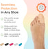Hammer 6 Pack ZenToes Gel Toe Caps Silicone Toe Protectors for Cushioning & Nail Coverage Relief from Missing