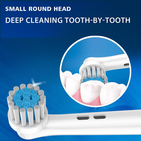 Replacement Brush Heads, 8PCS Fit for Braun Electric Toothbrushes, Extra Soft Bristles for Sensitive Gum Care