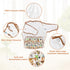 Littleforbig Cotton Adult Ribbon Omutsu Diaper Wrap Cover Washable Adjustable Reusable Waterproof - Forest Animals XL
