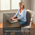 Homedics Portable Back Massage Cushion, Heated Vibrating Pad, Multi-Speed, Soft Fabric, Lumbar & Shoulder Kneading