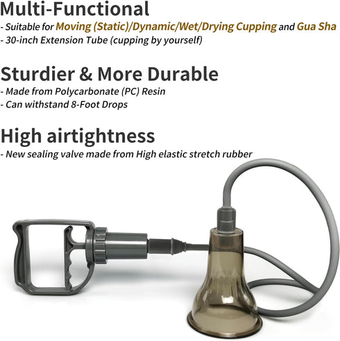 Cupping Therapy Set - 18 Massage Cups for Pain Relief, Physical Therapy Cupping Kit with Vacuum Pump