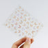 JMEOWIO 3D Embossed Aurora Butterfly Nail Art Stickers, Self-Adhesive 5D Decoration Accessories, 1 Sheet