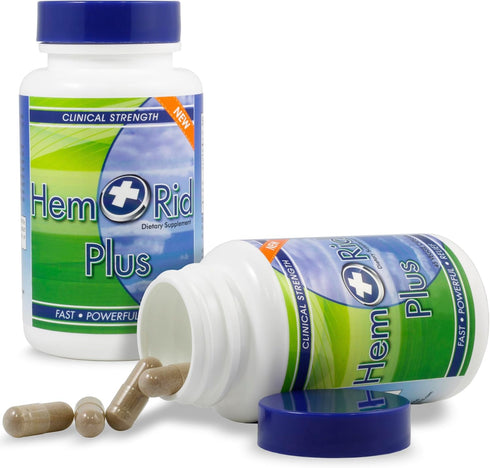 HemRid Plus Advanced Herbal Comfort Formula - 45 Veggie Capsules for Enhanced Comfort & Wellness