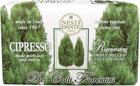 Nesti Dante Dei Colli Fiorentini Triple Milled Vegetal Soap - Cypress Tree, 8.8 Ounce