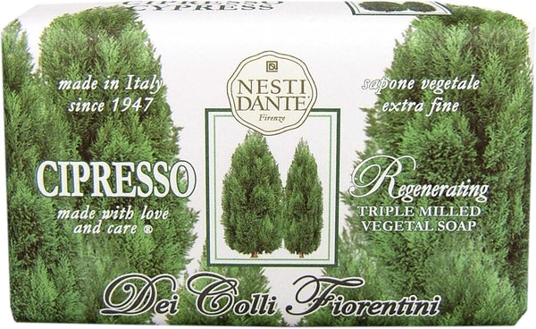 Nesti Dante Dei Colli Fiorentini Triple Milled Vegetal Soap - Cypress Tree, 8.8 Ounce