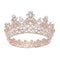 S SNUOY Rose Gold Crowns for Women - Full Round Crystal Queen Tiaras & Pageant Party Costume Headbands