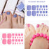 Maitys 352 Pieces 16 Sheets Toenail Polish Stickers - Adhesive Toe Nail Wraps with 2 Pieces Nail Files, Vibrant Color