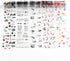 10 Rolls Traditional Chinese Style Nail Foil Transfer Stickers, Ink Painting Characters for Nail Art Decorations