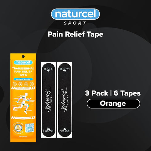 Sport Transdermal Pain Relief Tape - Kinesiology Tape for Sore Joints, Muscles, 2 Elastic Strips