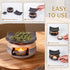 YSZYPETHE Handmade Ceramic Aromatherapy Diffuser,Herb Burner & Candle Wax Warmer with Tealight Holder, Home Fragrance