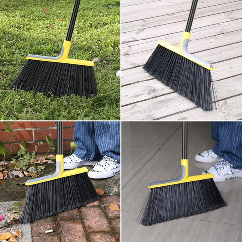 KeFanta Outdoor Broom, 58" Heavy-Duty Commercial Broom for Floor Cleaning in Garage, Patio, Indoor Home