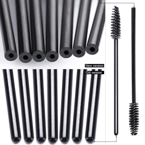 Tbestmax 200 Disposable Mascara Wand Eyebrow Brushes, Spoolies Applicator for Eyelash Extension Makeup Kits