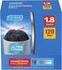 1.8 Gallon Black Trash Bag, Small Drawstring Garbage Can Liner, 120 Counts, 0.51 Mil