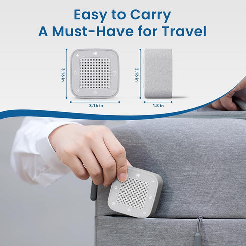 PLJVOYK White Noise Machine, Sound Machine, Alarm Clock,Travel Sound Machine,Sleep Night Lights Bluetooth App Control
