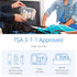 PACKISM 3 Pack TSA Approved Clear Toiletry Bag, Large Opening Makeup Bags, Quart-sized Travel Essentials, Black