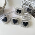 4 Pack 3D Design Cute Contact Lens Cases, Travel Eye Contacts Case Box Holder with Tweezers and Solution Bottle Kit