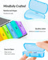 ZIKEE 7 Packs Extra Large Pill Organizer, Portable 7 Day Pill Box for Medication, Vitamin, Fish Oil, Black