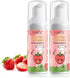 Pegciz Foam Toothpaste Kids 2 Pack,Toddler Toothpaste with Low Fluoride for U Shaped